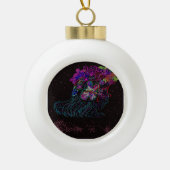 Butterfly Princess  Keramische Bal Ornament (Voorkant)