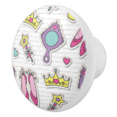 butterfly princess keramische knop (Rechts)