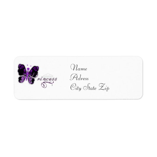 Butterfly Princess Labels (Voorkant)