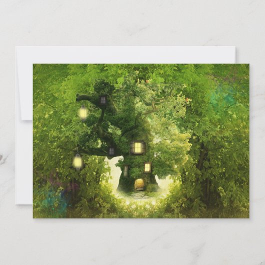 Butterfly Princess Party uitnodiging (Achterkant)