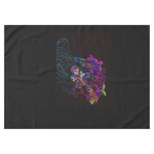 Butterfly Princess Tablecloth Tafelkleed (Voorkant (Horizontaal))