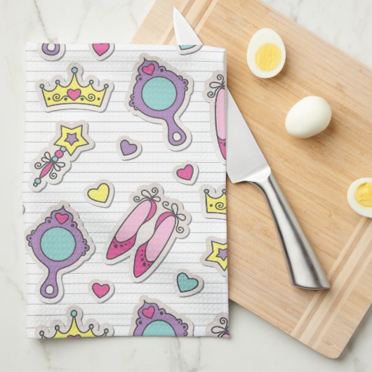 butterfly princess theedoek (Quarter Fold)