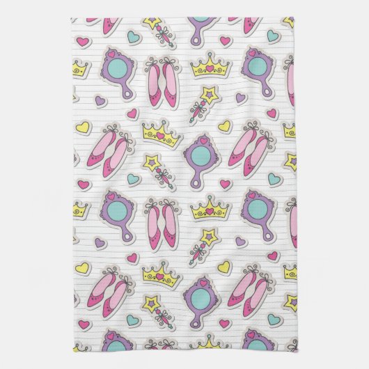 butterfly princess theedoek (Verticaal)