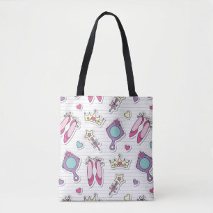 butterfly princess tote bag