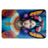 Butterfly prinses met kleine kroon magneet (Horizontaal)