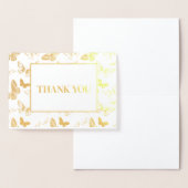 Butterfly Print Dank u Folie Kaarten (Display)