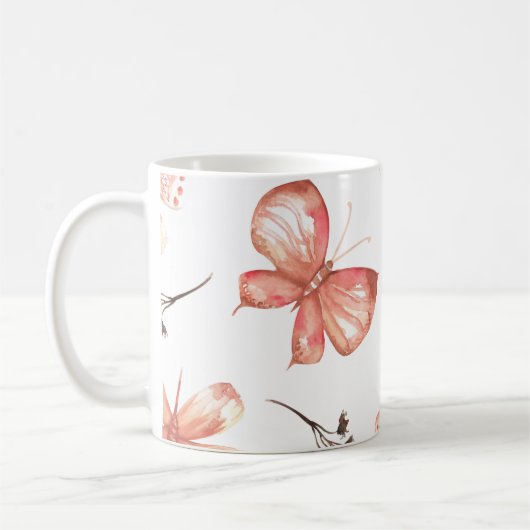 Butterfly Print  Koffiemok (Links)