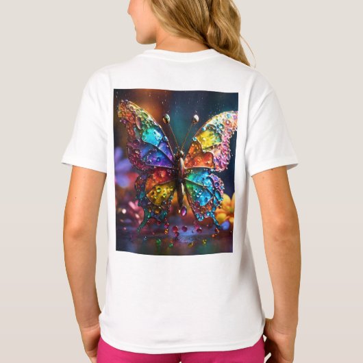 Butterfly Print T-shirt – Stijlvol en comfortabel (Achterkant)