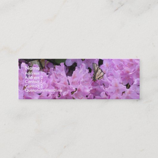 Butterfly-profielkaart Mini Visitekaartje (Voorkant)