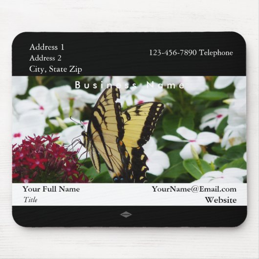Butterfly Promotion Photo Mousepad Muismat (Voorkant)