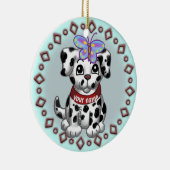 Butterfly Puppy Keramisch Ornament (Rechts)