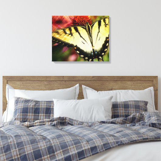 Butterfly Quad Canvas Wrap (Insitu (Slaapkamer))
