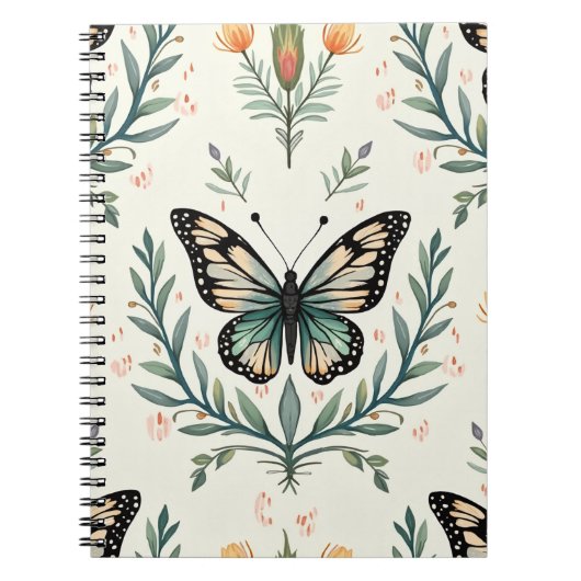 Butterfly Queen Elegante Spiral Notitieboeken (Voorkant)