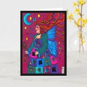 Butterfly Queen Kaart (Gele Bloem)