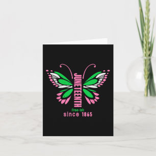 Butterfly Queen Schattige aka Juneteenth T-shirt Kaart