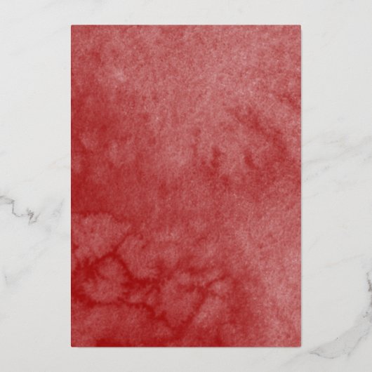 Butterfly Quince Burgundy Marsala Dress Gold Folie Uitnodiging (Achterkant)