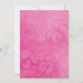 Butterfly Quince Uitnodigingen Hete Roze Boog Bloe (Achterkant)