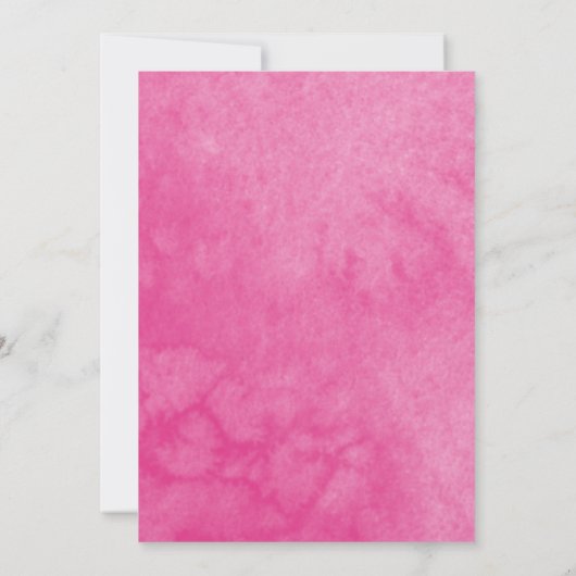 Butterfly Quince Uitnodigingen Hete Roze Boog Bloe (Achterkant)