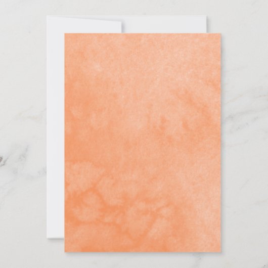 Butterfly Quince Uitnodigingen Sinaasappel Bloemen (Achterkant)