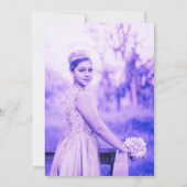 Butterfly Quinceañera Verjaardag Uitnodiging (Achterkant)