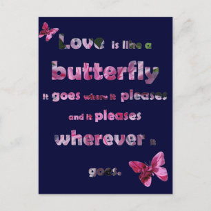 Butterfly Quote Briefkaart