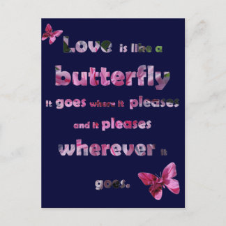 Butterfly Quote Briefkaart