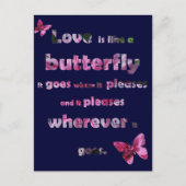 Butterfly Quote Briefkaart (Voorkant)