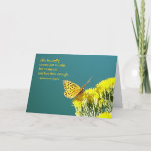 Butterfly Quote Kaart