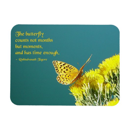 Butterfly Quote Magneet (Horizontaal)