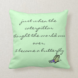Butterfly Quote Pillow Kussen