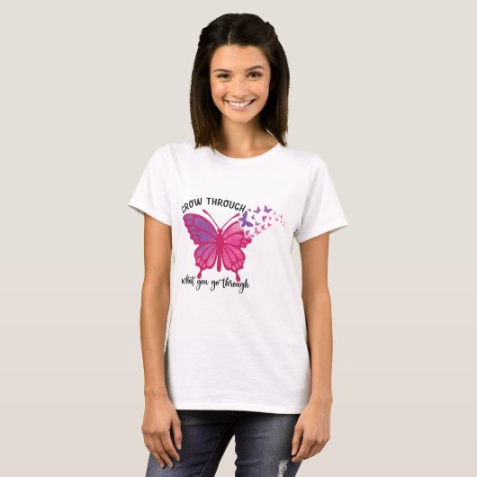 Butterfly Quote T-shirt (Voorkant volledig)