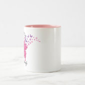 Butterfly Quote Tweekleurige Koffiemok (Center)