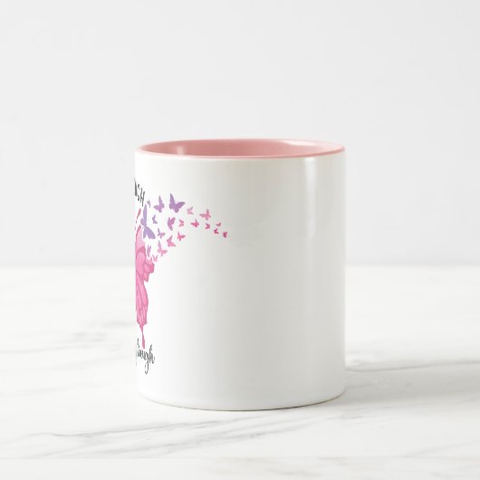 Butterfly Quote Tweekleurige Koffiemok (Center)