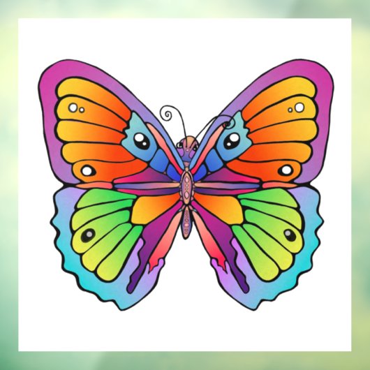 Butterfly Raamsticker (Vel 3)
