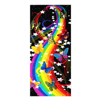 Butterfly Rainbow-rackkaart Reclamekaart