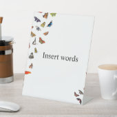 Butterfly Reclamebord Met Voetstuk (Insitu)