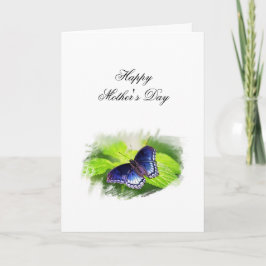 Butterfly (Red-spotted Purple) Mother's Day Feestdagen Kaart