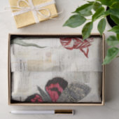 Butterfly Red Tulip  Frans Weefselpapier Tissuepapier (Geschenk)