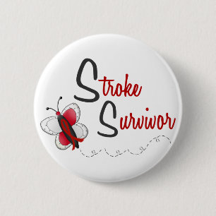 BUTTERFLY-REEKS 2 van Slag-overleving Ronde Button 5,7 Cm