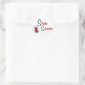 BUTTERFLY-REEKS 2 van Slag-overleving Ronde Sticker (Tas)