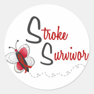 BUTTERFLY-REEKS 2 van Slag-overleving Ronde Sticker