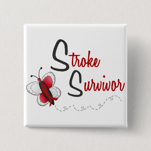 BUTTERFLY-REEKS 2 van Slag-overleving Vierkante Button 5,1 Cm (Voorkant)