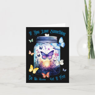 Butterfly Release Embracing Freedom Sticker Kaart