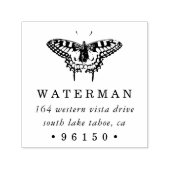  butterfly-retouradres  zelfinktende stempel (Design)