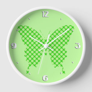Butterfly, retro-stippen, schoppen van kalkgroen