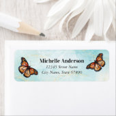 Butterfly Return Address Labels (Insitu)