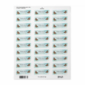 Butterfly Return Address Labels (Full Sheet)