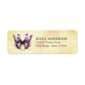 Butterfly Return Address Labels (Voorkant)
