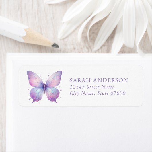 Butterfly Return Address Labels (Insitu)
