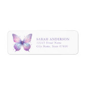 Butterfly Return Address Labels (Voorkant)